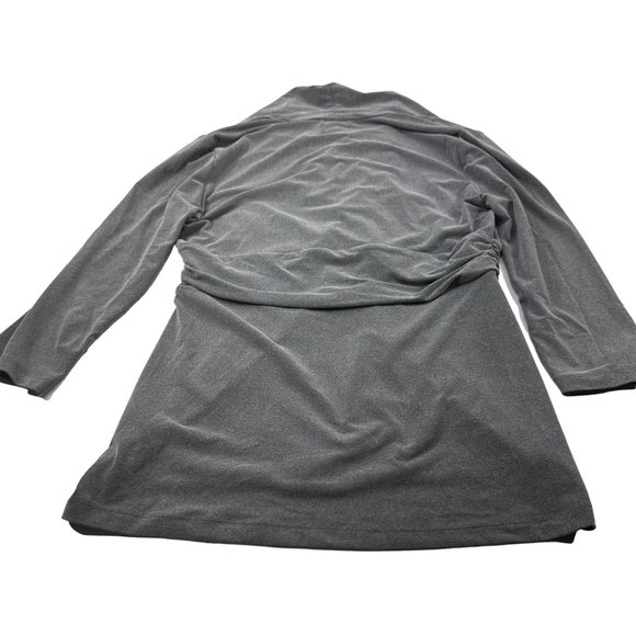 New York And Company Women's Size Large Top Long Sleeve Pullover Gray Preowned - Picture 2 of 11